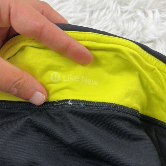 Lululemon Run: Speed Short *4-way Stretch Chevron Shuffle Fatigue Green - Picture 5 of 5